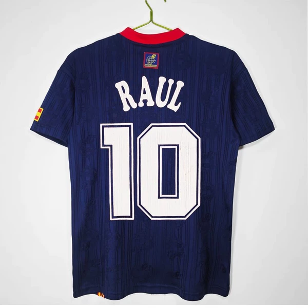 1996 Spain away game customized No. 10 star