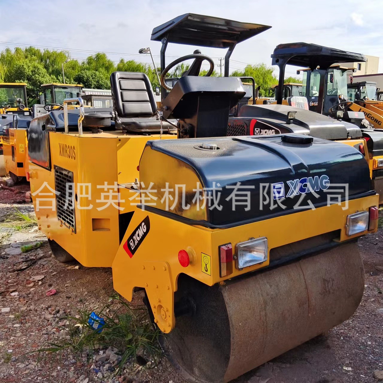 90% nuevo rodillo XCMG 3 toneladas rodillo XCMG 6 toneladas rodillo vibratorio exportación transfronteriza rodillo pequeño