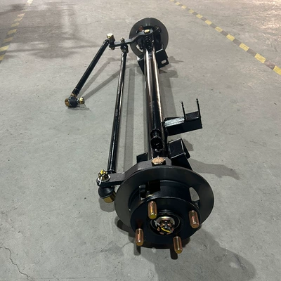 Integrated disc brake front axle Front axle