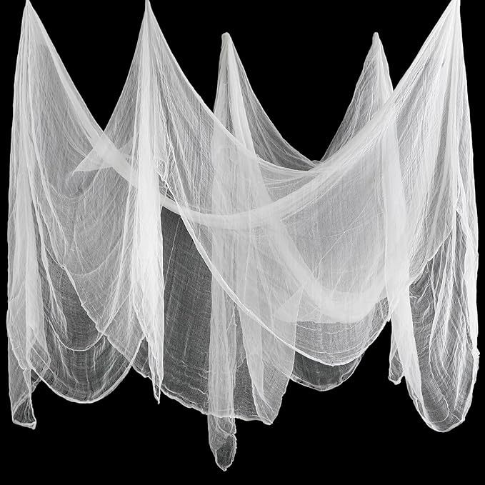 Suministro transfronterizo Halloween negro rasgado gasa fantasma Festival horror ventana pantalla tela de araña gasa fantasma Festival horror mantel