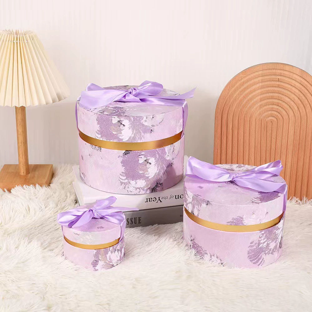 Brand gift box with bow