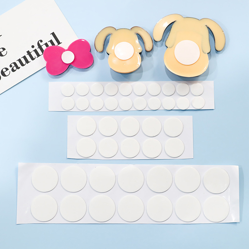 小号透明高粘无痕迹胶贴纸保温水杯子圆形点胶多用途固定双面胶贴