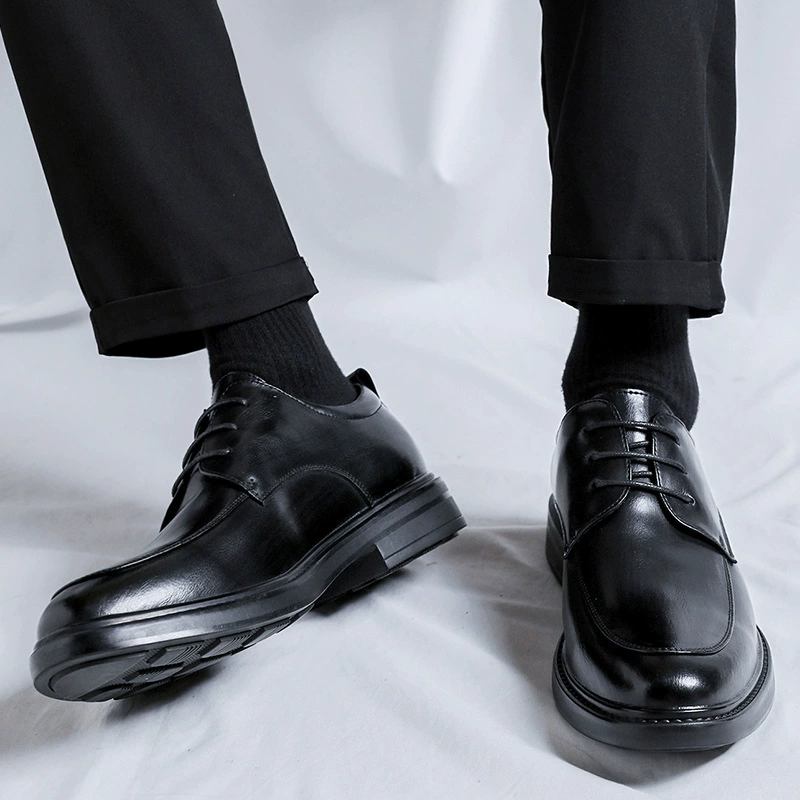 Large size47 кожаные туфли мужской английский стиль корейские тренды бизнес повседневный Genuine Leather