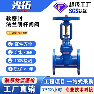 Z41X-16Q 铸铁软密封明杆闸阀 自来水务闸阀 手动法兰闸阀