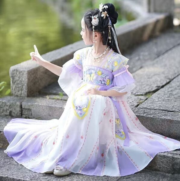 Children's summer thin Hanfu