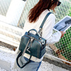 rivet Square bag 2021 new pattern fashion genuine leather portable Backpack Broadband tassels One shoulder Inclined shoulder bag 828