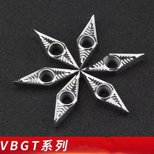 CNC Aluminum Flat Milling Cutter with Tapered Triangle Rhombus Chip Breaker Copper Aluminum Milling Inserts High-Gloss Internal Hole Turning Alloy Tool Bits