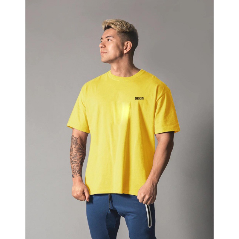 Men's Short-sleeved Sports Half-sleeved T-shirt Summer Training Clothes Quick-drying Casual plus size Loose Fitness Running Short-sleeved
