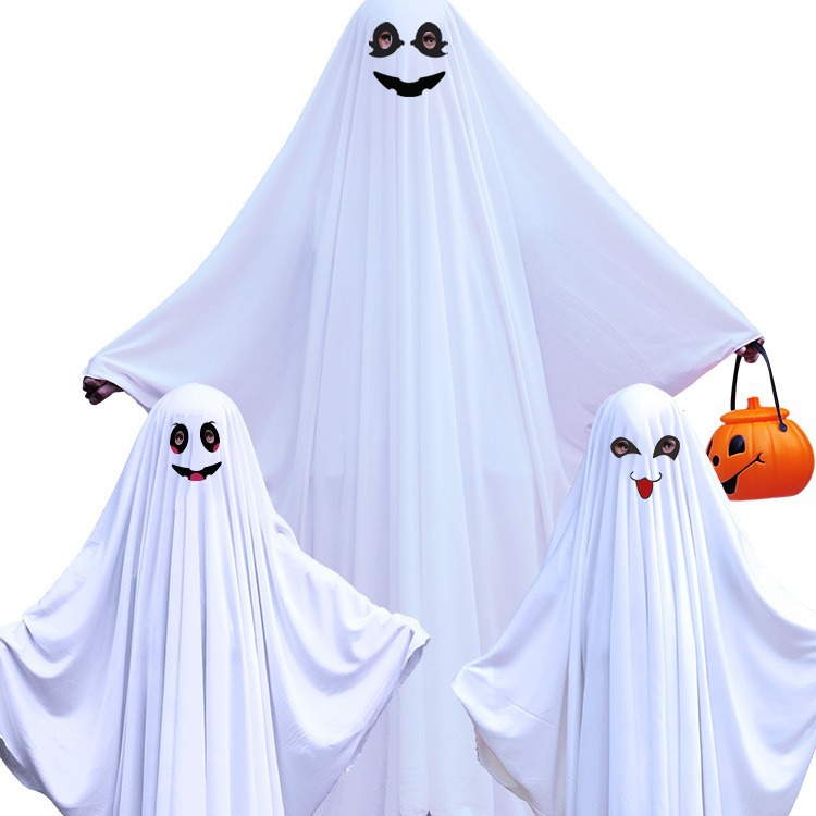 Transfronterizos Halloween trajes infantiles fantasmas capas capas maquillaje baile de baile Halloween trajes infantiles adultos vestidos image 6
