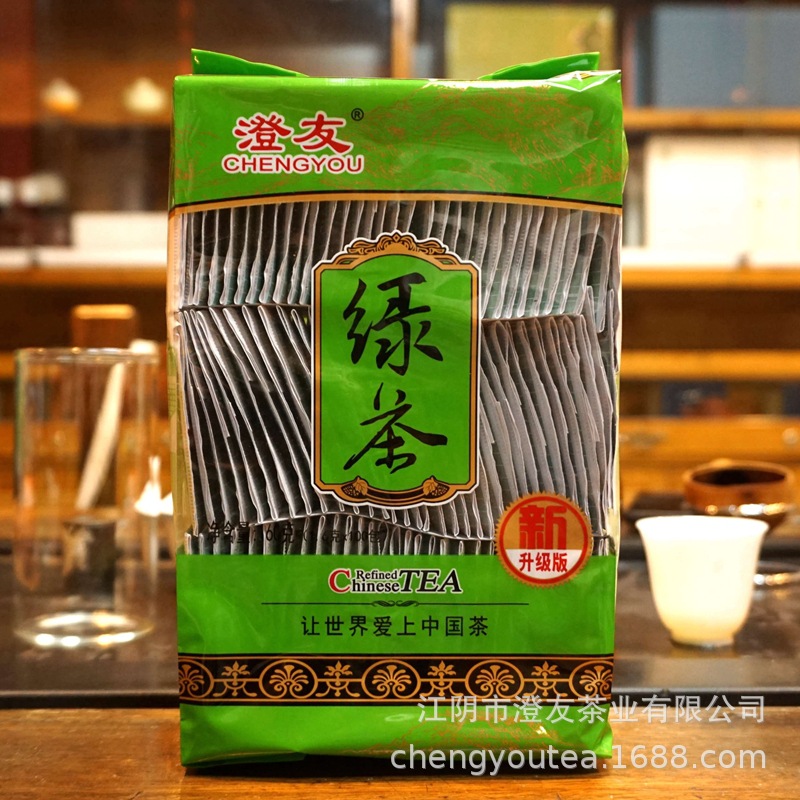 袋泡茶绿茶2024年新茶宾馆酒店KTV棋牌室一次性独立100小包装茶包