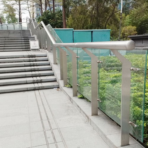 Stainless steel railing column for home, mall, subway handrail, stainless steel column, glass railing column