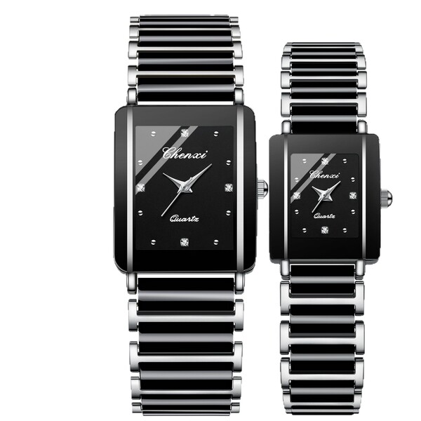 fashionable square paired watches