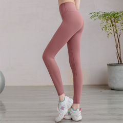 lulu瑜伽褲女運動戶外長褲健身服磨毛彈性裸感緊身高腰提臀緊身褲