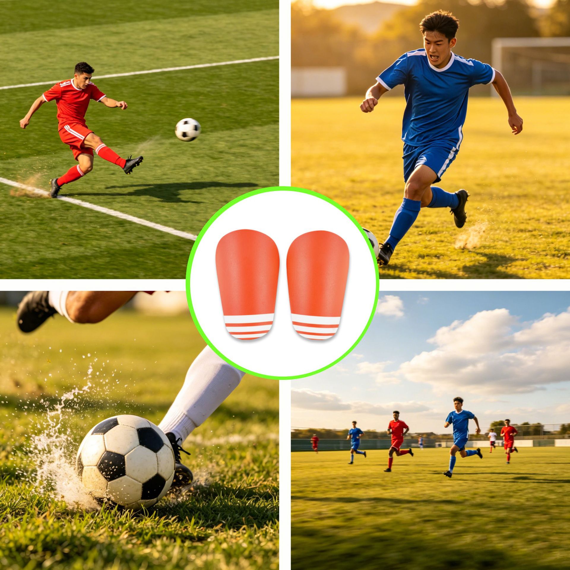 Football Shin Guard Children's and Adult Sports Protection Insert