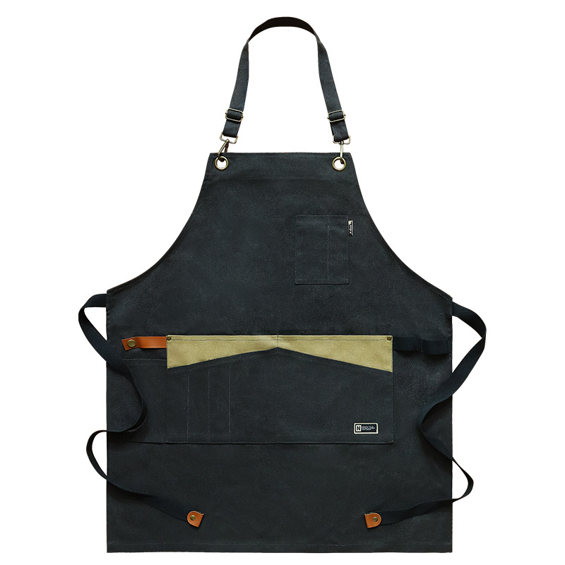 Negro D020 cuello grueso lienzo