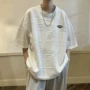 大码短袖重磅圆领五分袖