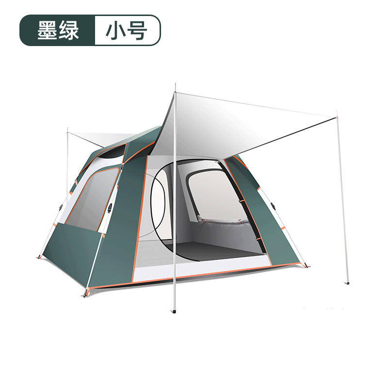 모든 면에 작은 짙은 녹색 원형 문(3-4인 210*210*140CM)