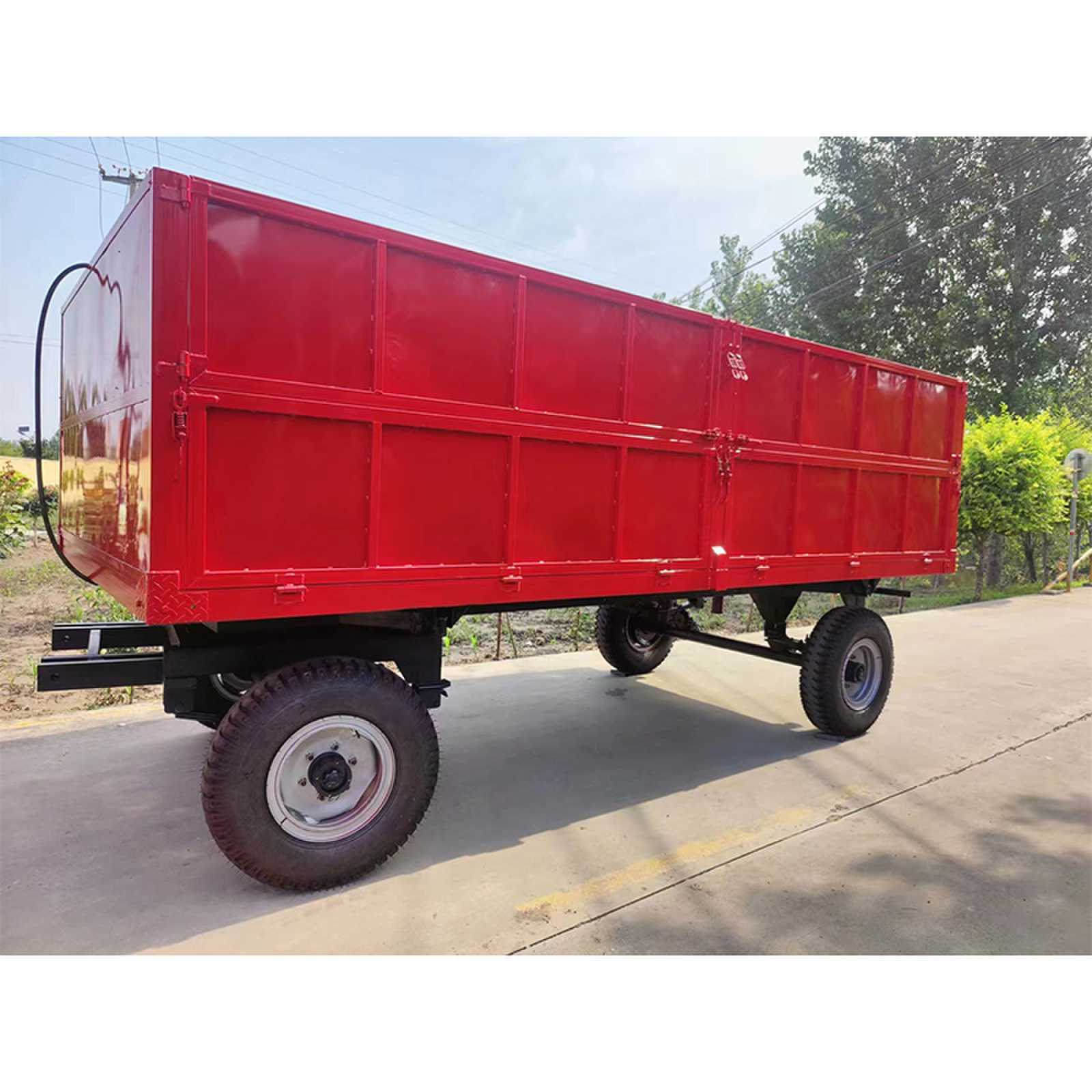 拖车户外 家用拖车斗 1吨拖车非自卸气刹 双轴四轮拖车斗