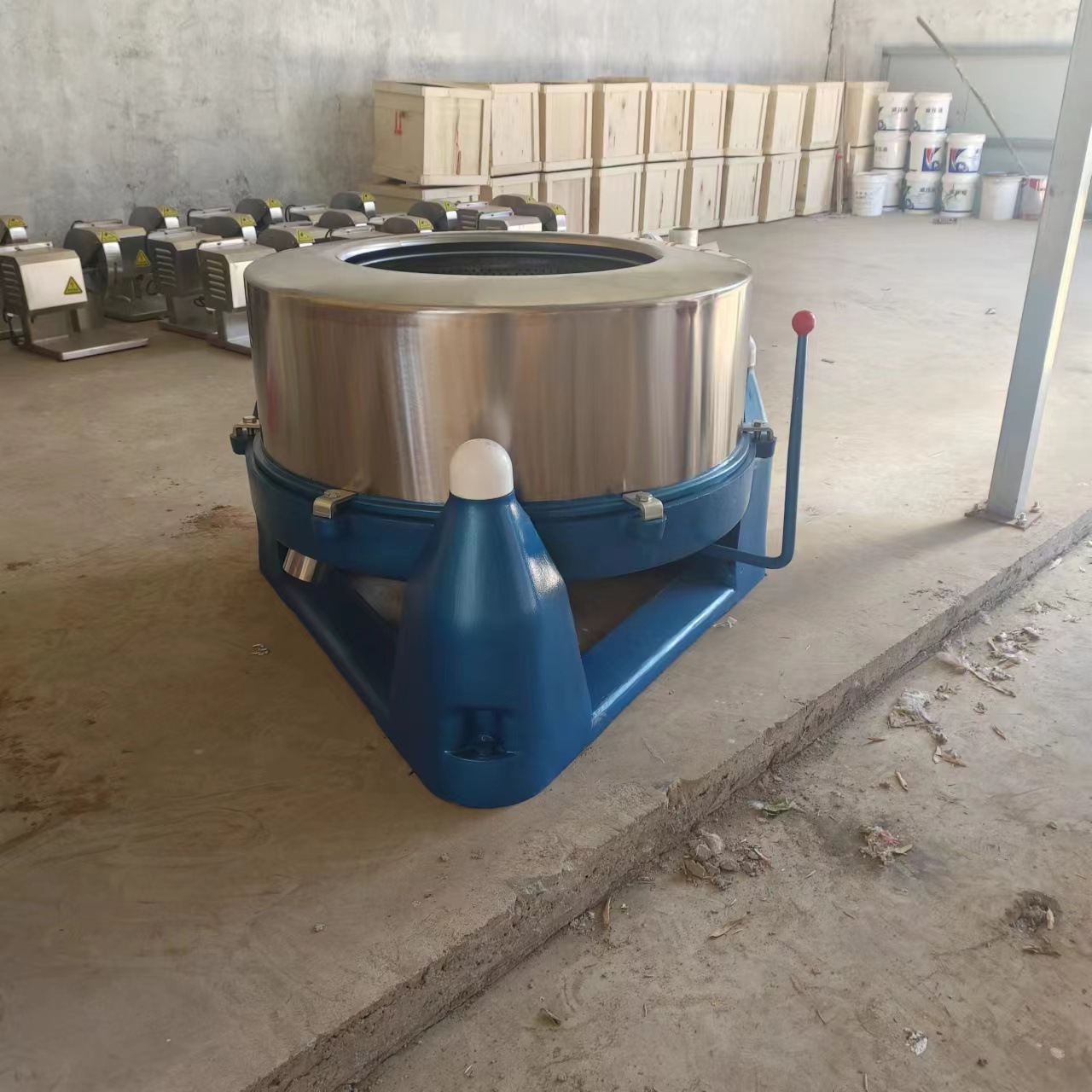 不锈钢工业脱水机小型商用三足四足平板离心甩干机大容量