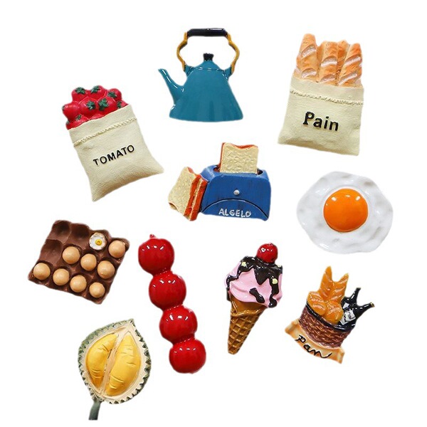 Three dimensional cute fridge magnet