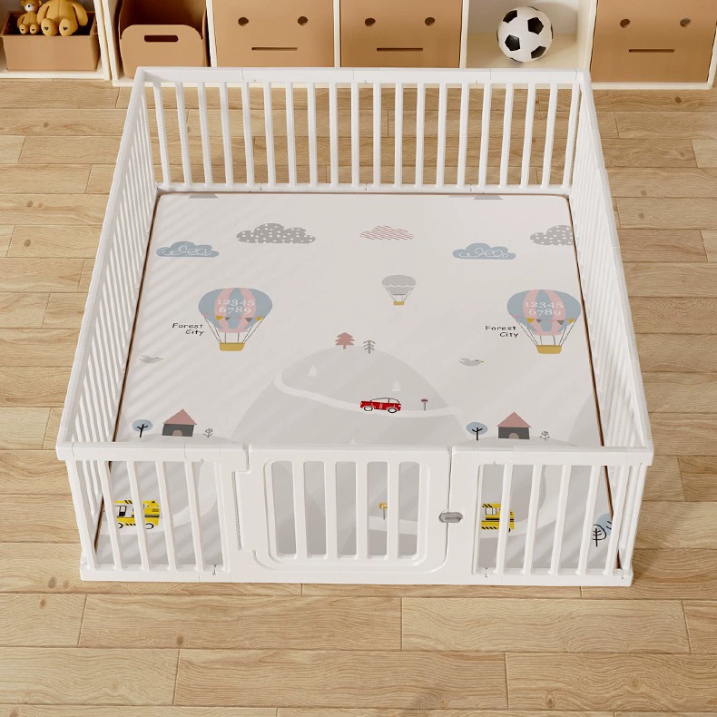 Children's Playpen / Safety Fence, Indoor Modular Play Castle, Multiple Sizes with Gate