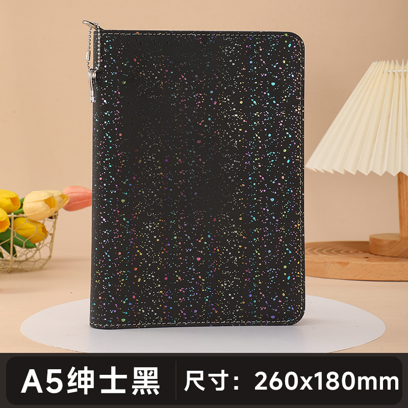 Bolsa con cremallera de grano de madera blanda, cuaderno, oficina de negocios multifuncional, cuaderno, diario de regalos de vacaciones empresariales para maestros