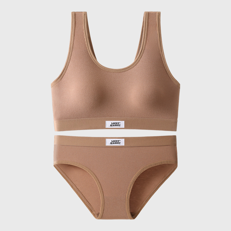 Nuevo traje de sujetador de las mujeres sexy cómodo espalda pequeño pecho push up anti-exposición deportes bottoming ropa interior