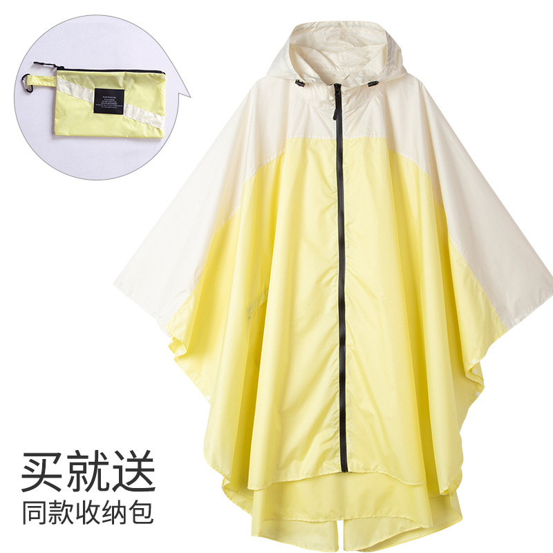 Fabricantes venden japonés Corea del Sur moda Capa delgada hombres y mujeres adultos impermeable poncho mochila ciclismo Amazon comercio exterior image 65