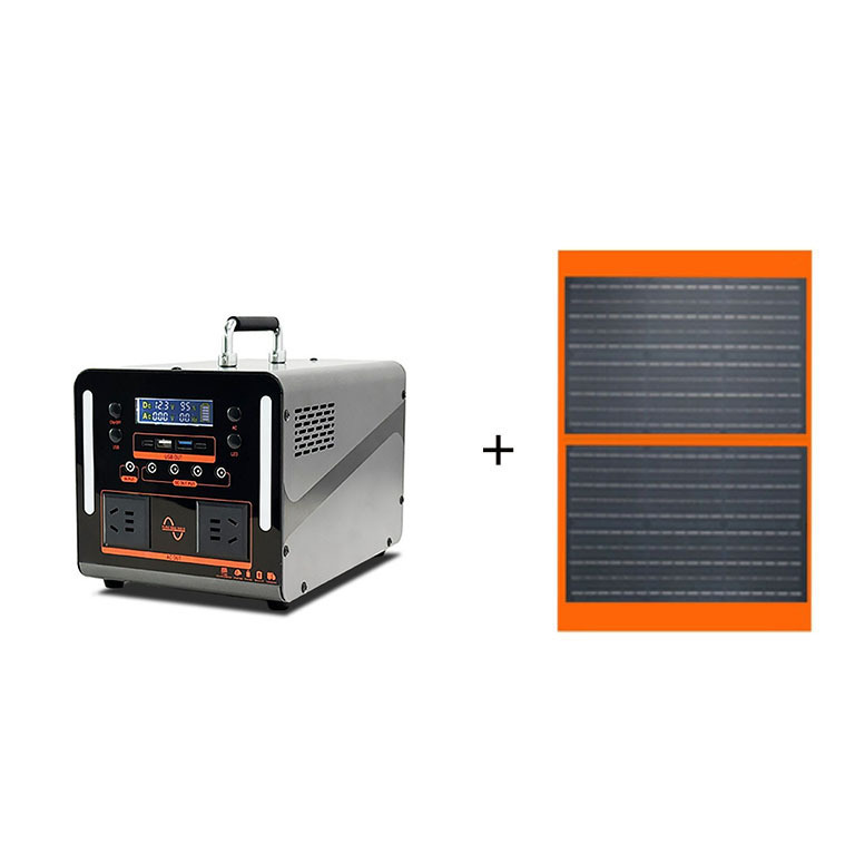 跨境爆款大功率户外移动电源套装600WH600W电源+100W太阳能折叠板|undefined
