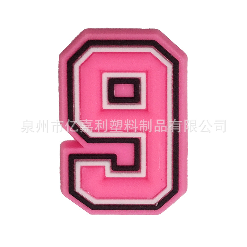 Rosa carta serie agujero zapatos Accesorios agujero zapatos DIY zapatos desmontables flor zapato hebilla al por mayor