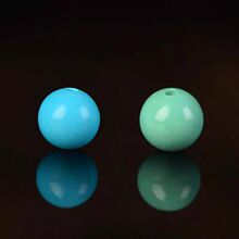 高瓷绿暴力蓝菱镁矿仿绿松石散珠子diy水晶圆珠串珠手工饰品配件