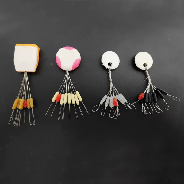Bulk Competition Grade 7+1 Ultra-Tight Space Beads Black Rubber Transparent Silicone Locking Anti-Tangle Beads Fishing Gear Accessories