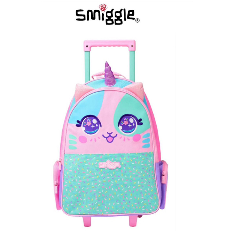 Mochila de tirón australiana de dibujos animados de gran capacidad, mochila de hombro para estudiantes de primaria y secundaria