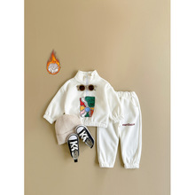 W 36529 Baby fleece zip hoodie set Ӥͯץ������������