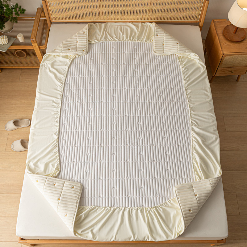 2025 nuevo estilo 2023 nuevo estilo soya funda de cama de una sola pieza funda protectora de colchón sábana acolchada funda de cama a prueba de polvo invierno