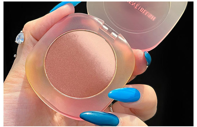 CVZ three-color gradient blush Contouring palette: Dirty tea pink, not prone to flaking, warm blush, natural nude blush undefined