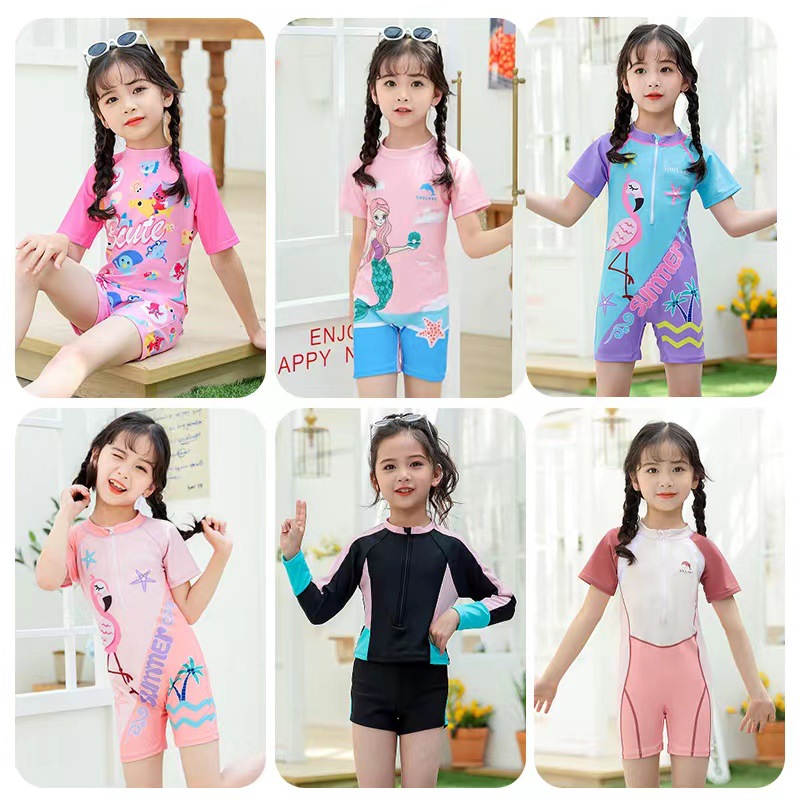 Children's Swimwear Girls' Summer 2024 New Girls' one-piece Quick-drying Professional Training Swimwear