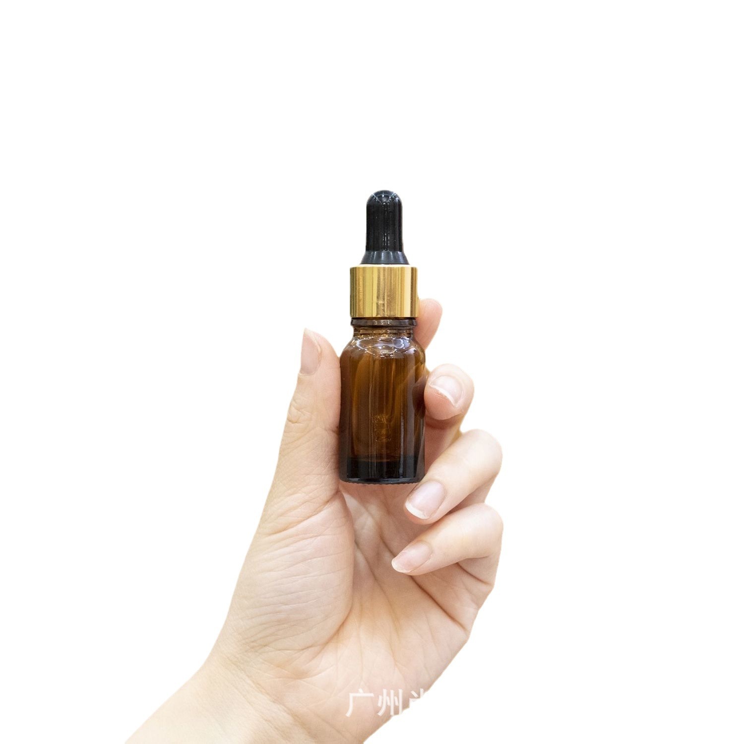 5-100ml en stock suministro botella de vidrio de aerosol marrón cabeza de la bomba de loción botella cosmética botella de aceite esencial botella vacía de perfume