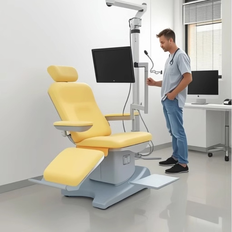 Em-Bc130 Multifunctional Luxury Massage Type Electric Blood Collection Chair Hospital Blood Station Electric Transfusion Chair Export Cross-Border