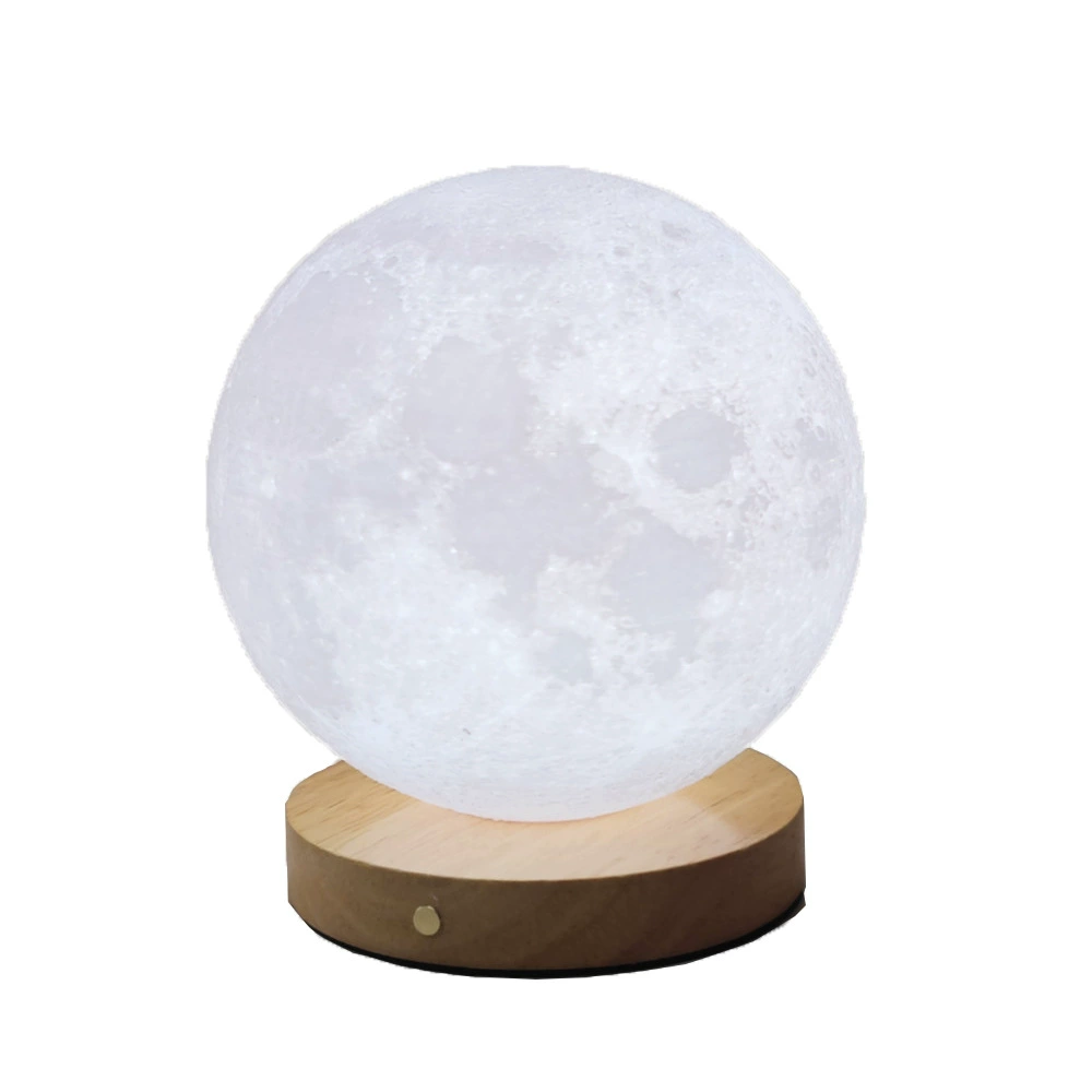 Touch rotating moon, night light for bedroom for desktop, table lamp for bed, lantern, lights