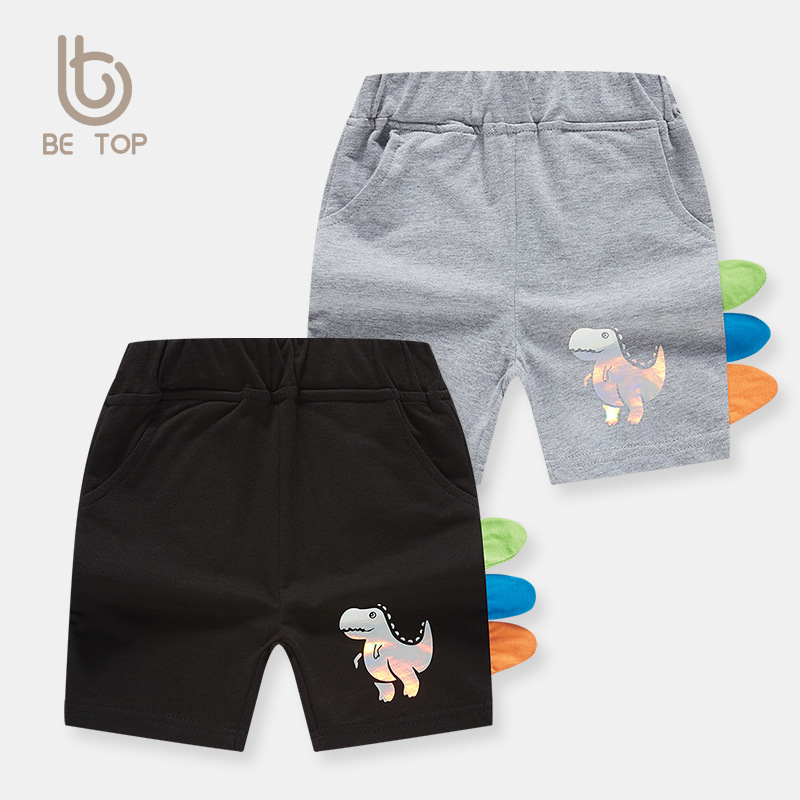 be top boys' pants cartoon dinosaur summer children's shorts thin baby five casual pants a generation of hair