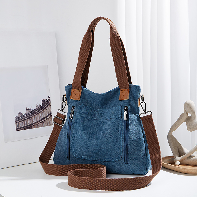 Bolso de invierno de mujer nuevo versátil bolso de mano de gran capacidad bolso de lona de mujer bolso de hombro de mujer bolso de mujer
