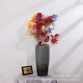 仿真花枫叶银杏叶苹果叶牡丹玫瑰婚庆路引花排假花绢花装饰吊顶