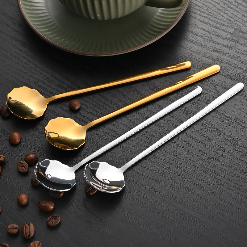 Edelstahl Rührlöffel Mit Spitzenmuster Für Kaffee Und Tee_voghion.com