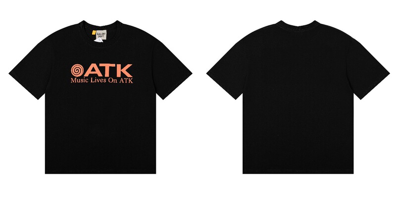 正確版GALLERY DEPT美潮洗水高品質プリント半袖高街落書きtシャツ|undefined