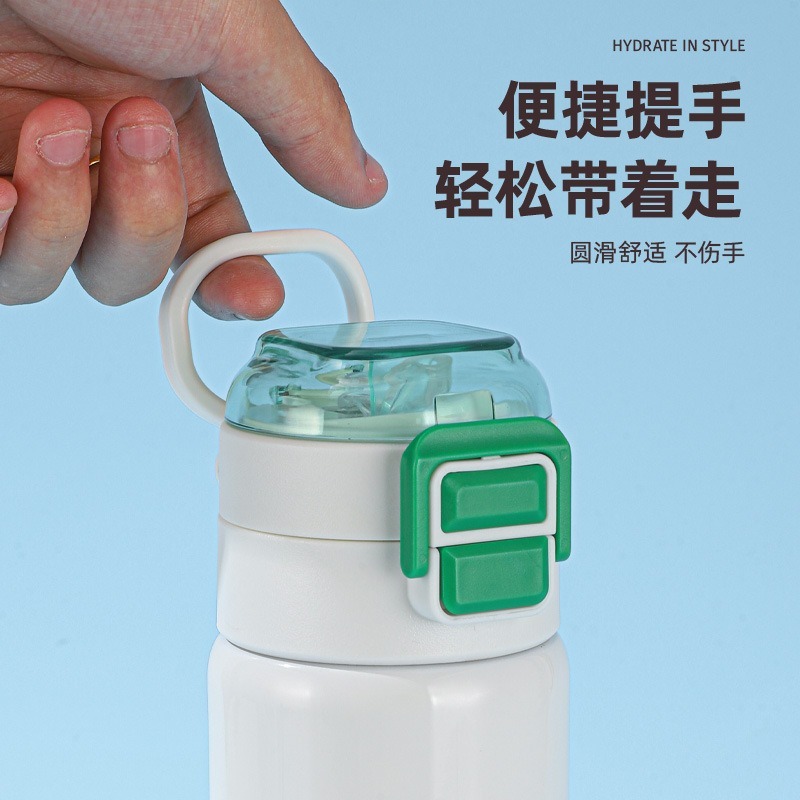 新款316真空不锈钢弹跳保温杯大容量水杯便携式户外运动车载杯|undefined