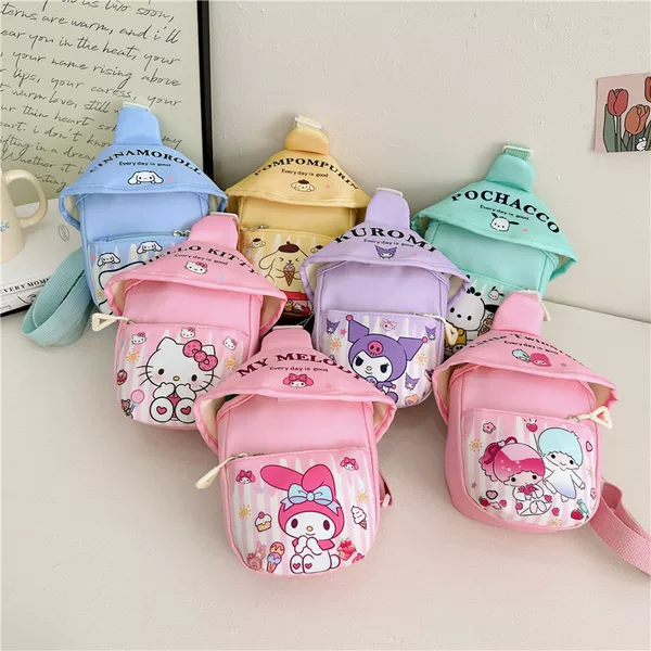 2026 New Spring and Summer Cute Children's Mini Crossbody Bag Versatile Lightweight Kindergarten Cartoon Chest Bag for Boys and Girls