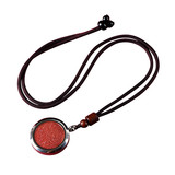 Натуральный открывающийся кулон, карманные часы, коробка, ожерелье, цвета киновари, зеркальный эффект, оптовые продажи