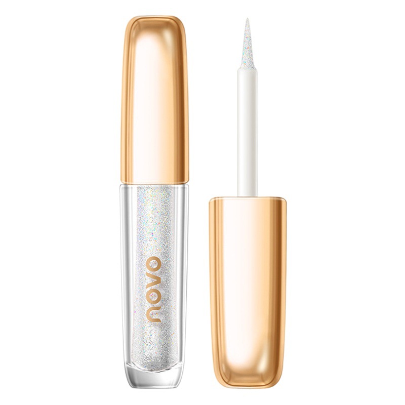 Novo5460 Crystal Cone Sparkling Fine Shimmer Eyeshadow Sparkling Glitter Explosive Silkworm Brightening Liquid Monochrome Eyeshadow Liquid