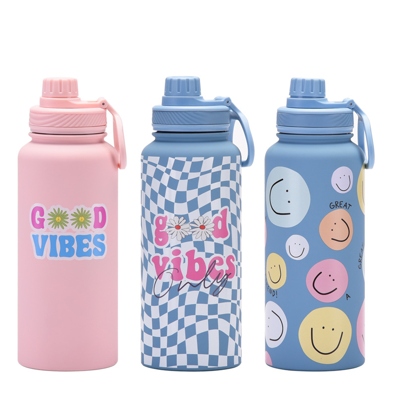 Casual Cute Letter 201 Stainless Steel 304 Stainless Steel Thermos Cup 1 Piece display picture 3